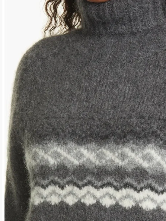 Nili Lotan Leane Alpaca Blend Fair Isle Sweater - Picture 2 of 7